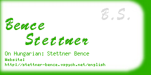 bence stettner business card